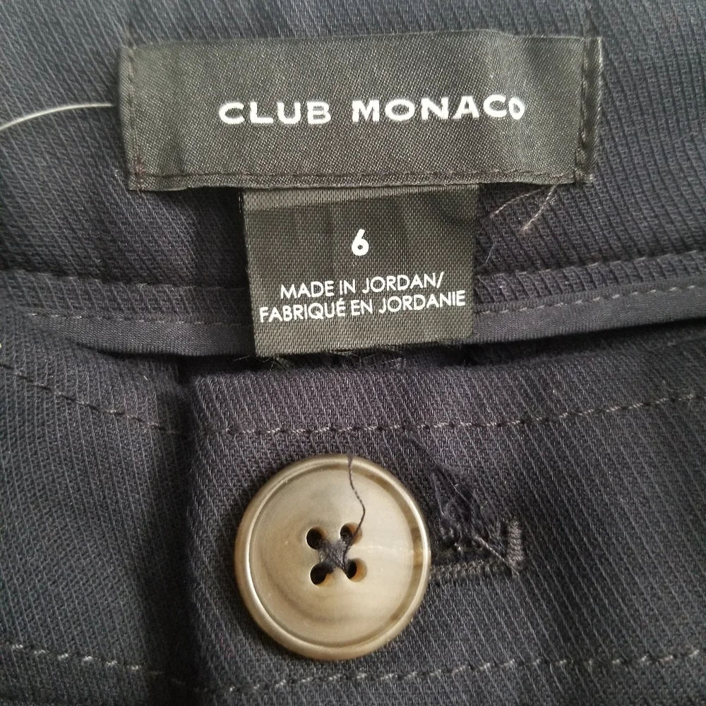 NWT Club Monaco Calvary Wide Leg Pant. Size 6 Navy Blue - Picture 12 of 13
